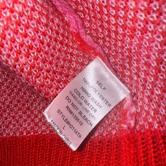 EUC Free As A Bird Bright Leopard Print Oversized Sweater Size Large - Picture 4 of 6